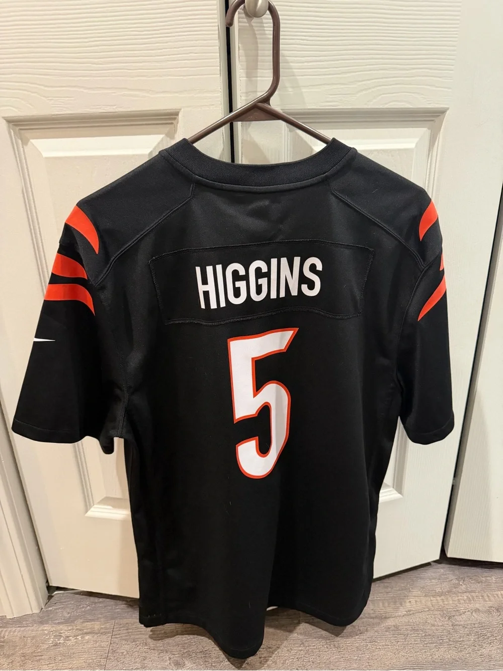 Authentic Nike Tee Higgins Black Cincinnati Bengals Game Player Jersey